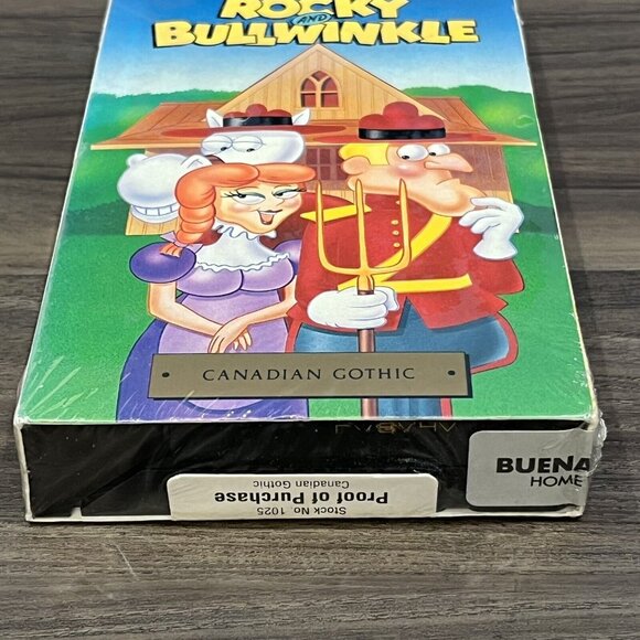 Vintage Sealed VHS The Adventures Of Rocky And Bullwinkle Vol 6 Canadian Gothic - Picture 4 of 15